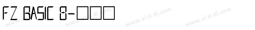 FZ BASIC 8字体转换